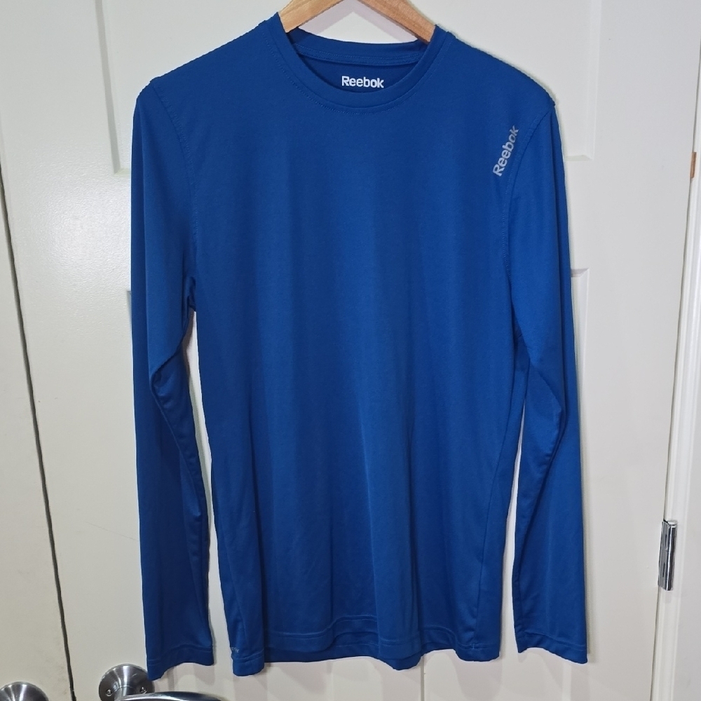 Reebok Men's Vibrant Blue Long Sleeve Tee